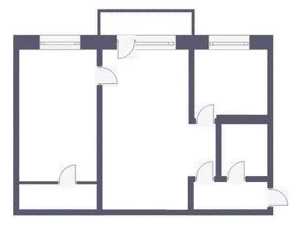 2-комнатная квартира: Кемерово, улица Притомская Набережная, 13 (45.4 ... - Фото 1