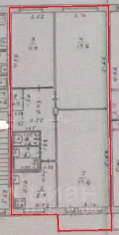 3-к кв. Брянская область, Брянск Орловская ул., 21 (63.0 м) - Фото 2