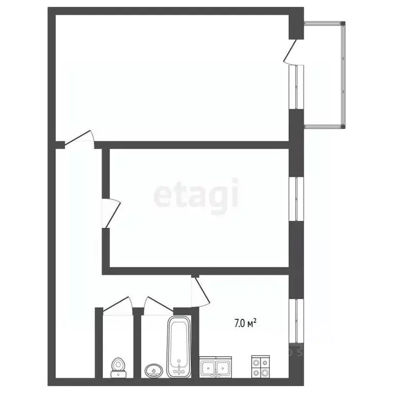 2-к кв. Забайкальский край, Чита ул. Юности, 21 (51.5 м) - Фото 1