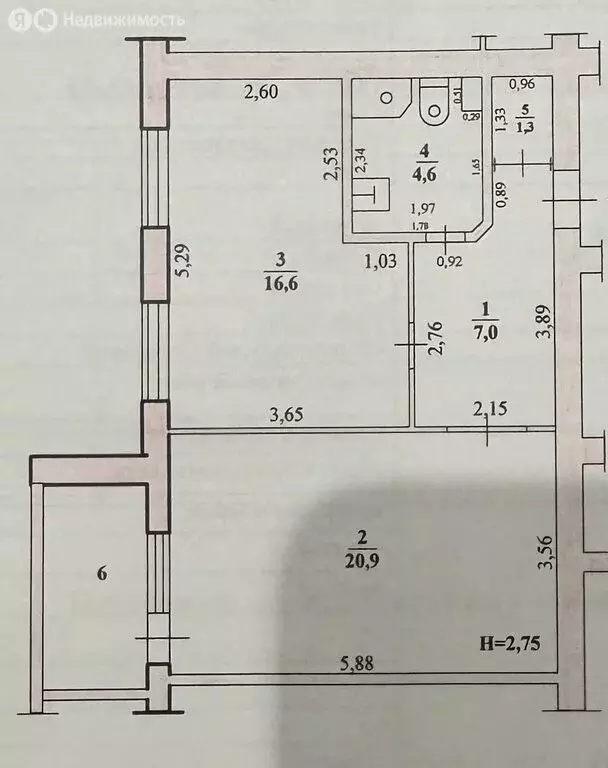 1-комнатная квартира: Волгоградская область, рабочий посёлок Городище, ... - Фото 2