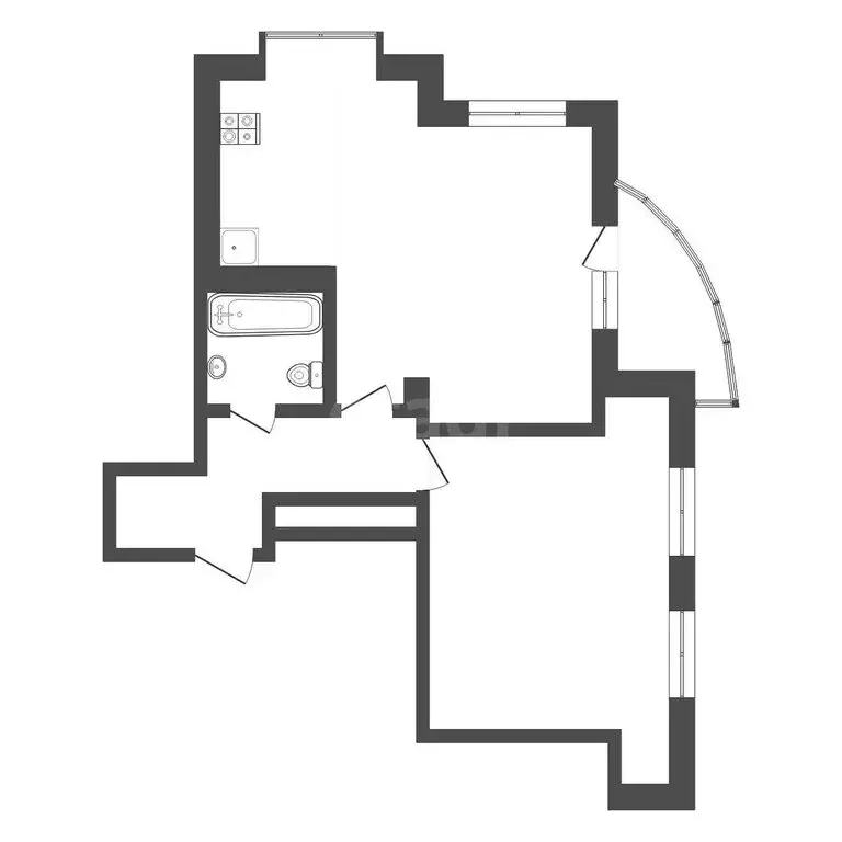 1-комнатная квартира: Тюмень, улица Максима Горького, 68 (72 м) - Фото 1