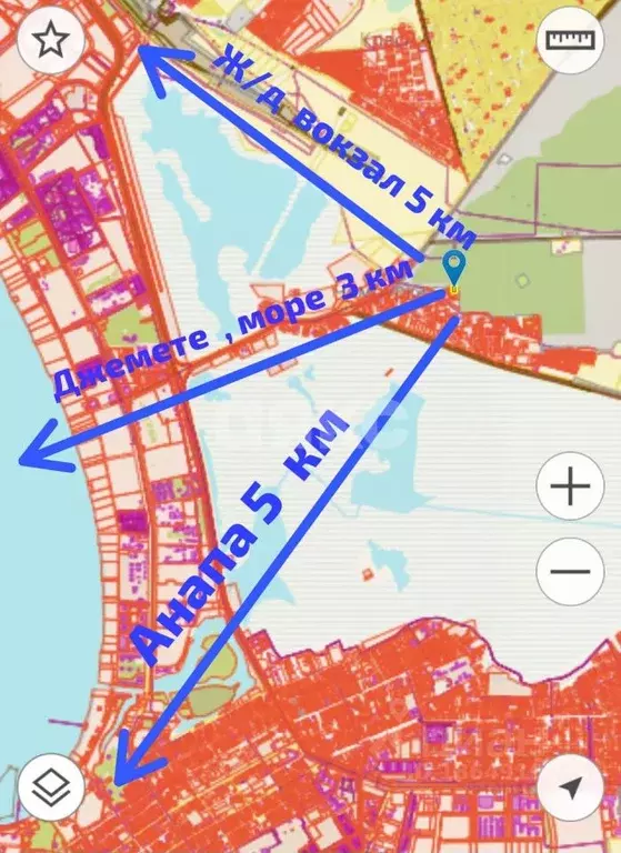 Участок в Краснодарский край, Анапа муниципальный округ, Чембурка хут. ... - Фото 2