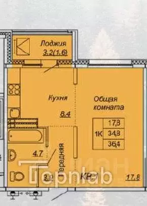 1-к кв. Ленинградская область, Тосненский район, пос. Тельмана ул. ... - Фото 2