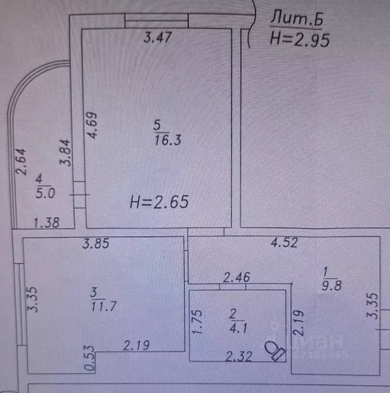 1-к кв. Краснодарский край, Анапа ул. Крылова, 17к5 (46.0 м) - Фото 2
