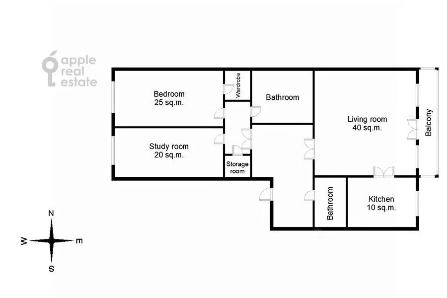 3-к кв. Москва Береговая ул., 8К1 (135.0 м) - Фото 2