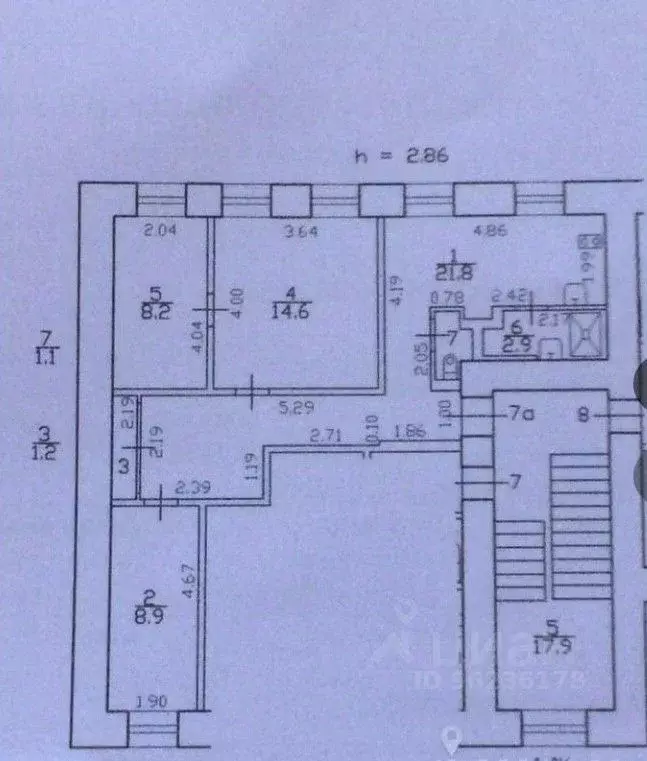 3-к кв. Санкт-Петербург Лахтинская ул., 6 (61.8 м) - Фото 1
