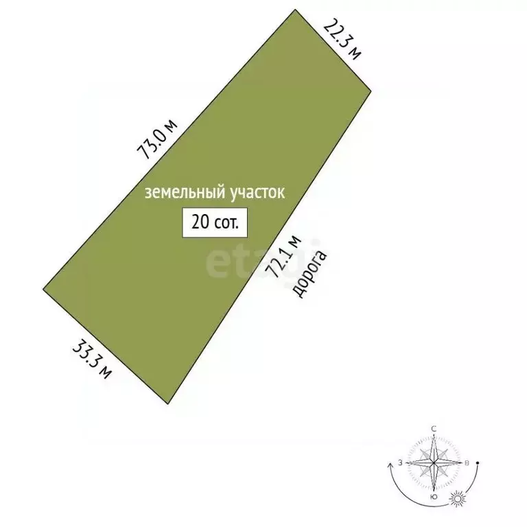 Участок в Ленинградская область, Тосненский район, Трубникоборское ... - Фото 1