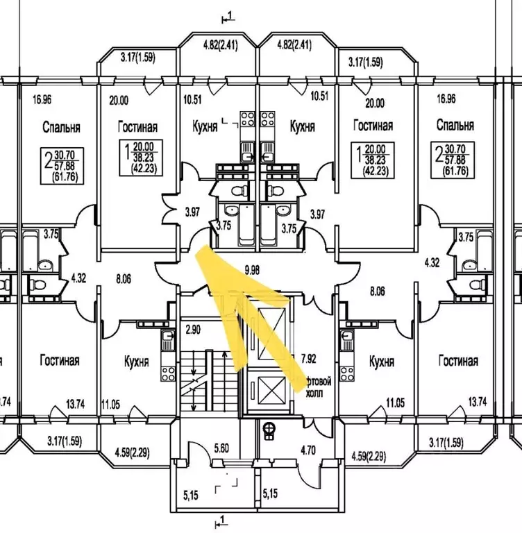1-к кв. Московская область, Домодедово Востряково мкр, ул. Ледовская, ... - Фото 2