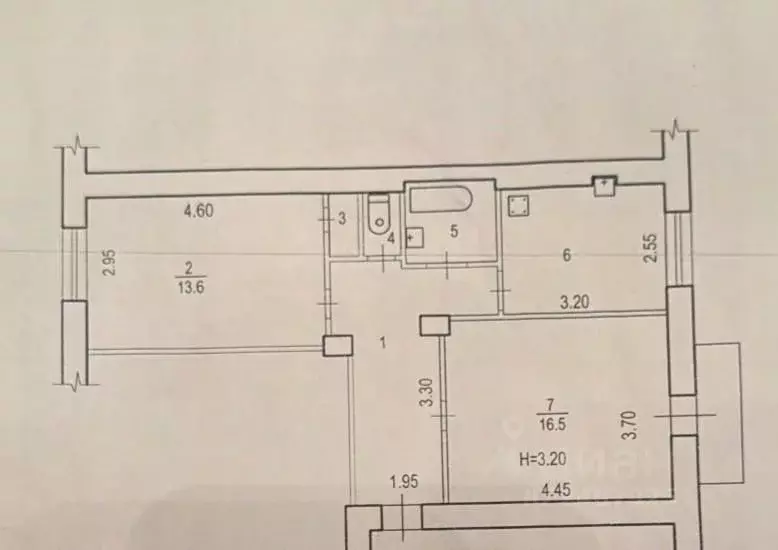 2-к кв. Волгоградская область, Волгоград ул. Дзержинского, 14 (56.0 м) - Фото 2