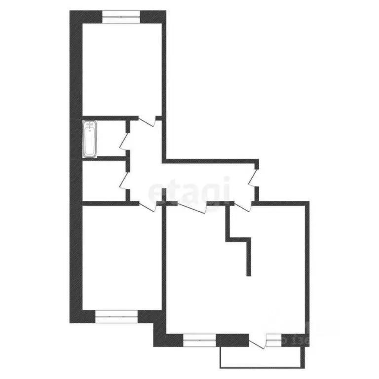 3-к кв. Иркутская область, Иркутск ул. Трилиссера, 8/3 (90.0 м) - Фото 2