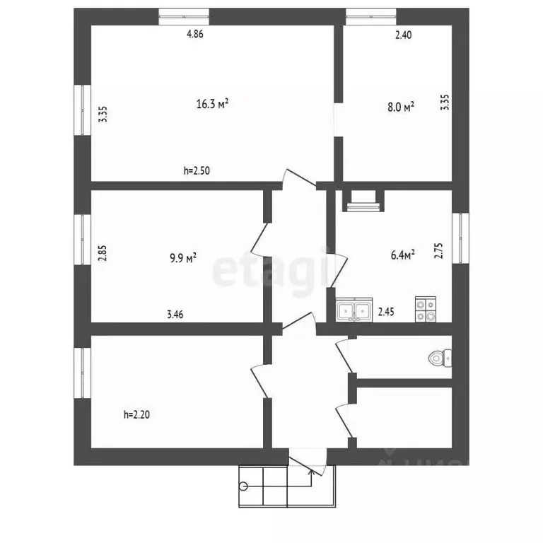 Дом в Ярославская область, Рыбинский муниципальный округ, с. Покров ... - Фото 2
