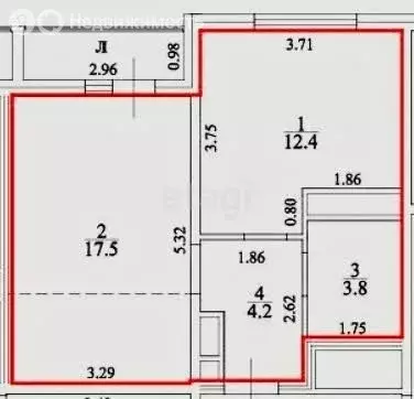 2-комнатная квартира: Ульяновск, Юго-западная улица, 14 (37.9 м) - Фото 0