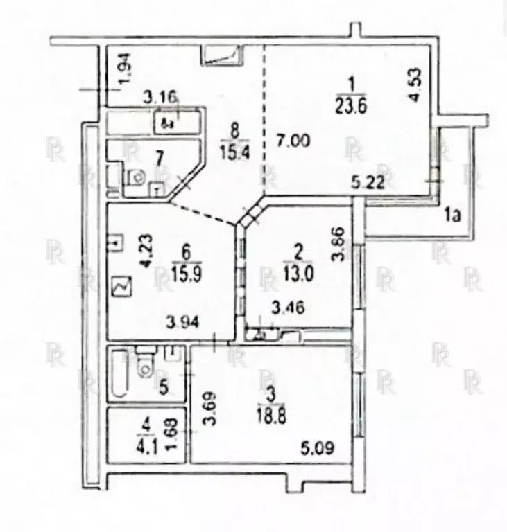 3-к кв. Москва Мосфильмовская ул., 70к1 (110.0 м) - Фото 1