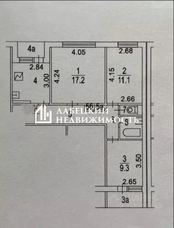 3-к кв. Москва Инициативная ул., 7К2 (61.9 м) - Фото 1