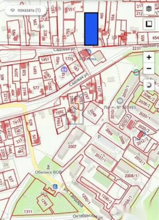 Участок в Заозёрное, Садовая улица (17 м) - Фото 1