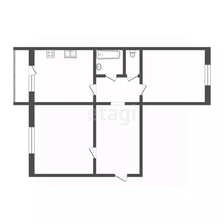 2-к кв. Мордовия, Саранск ул. Розы Люксембург, 22А (46.5 м) - Фото 2