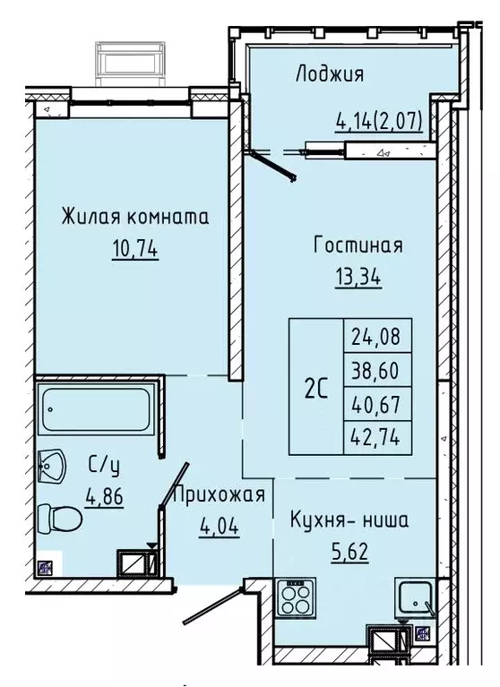 1-к кв. Ростовская область, Ростов-на-Дону ул. Текучева, 370/3 (40.67 ... - Фото 0