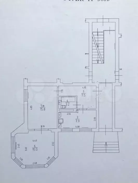 2-к. квартира, 50 м, 1/3 эт. - Фото 0