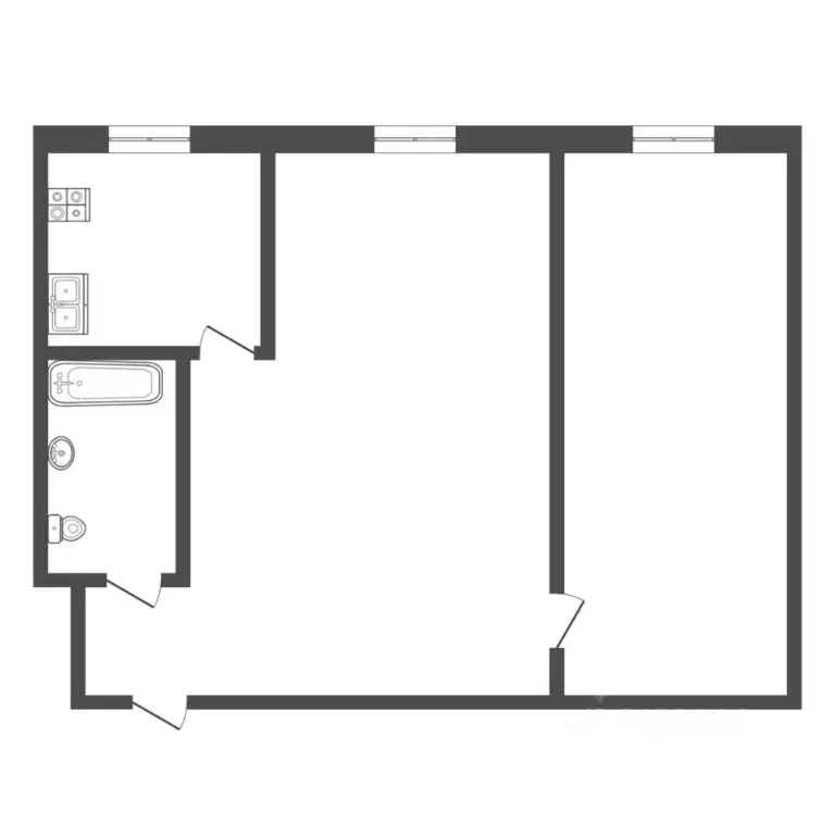 2-к кв. Тюменская область, Тюмень ул. Мельникайте, 103 (42.5 м) - Фото 2