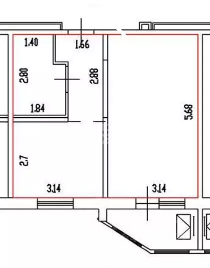 2-к кв. Алтайский край, Барнаул ул. Энтузиастов, 55 (35.5 м) - Фото 2