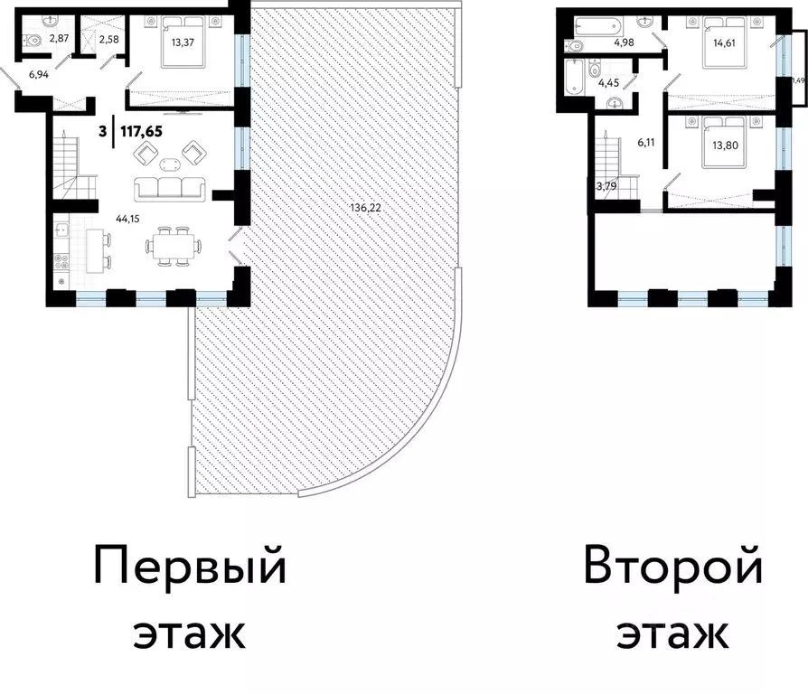 3-к кв. Тюменская область, Тюмень Тарманы мкр,  (117.65 м) - Фото 0