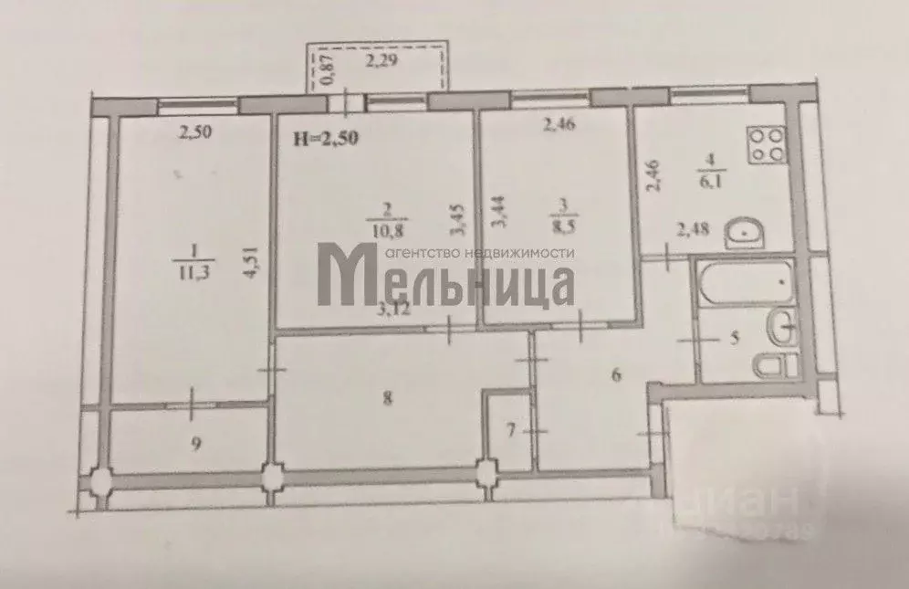 3-к кв. Волгоградская область, Волгоград ул. Генерала Штеменко, 10 ... - Фото 1