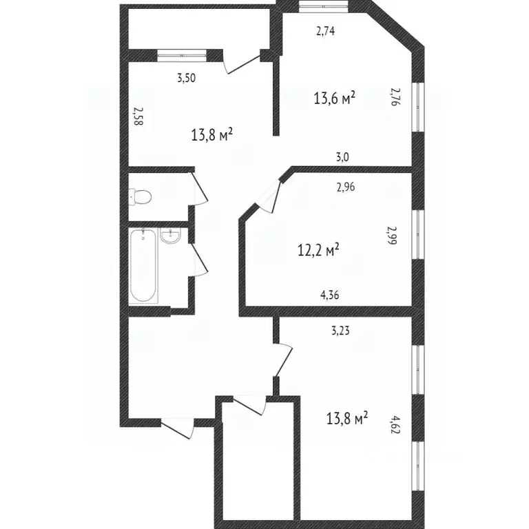 4-к кв. Свердловская область, Нижний Тагил Уральский просп., 101 (92.2 ... - Фото 2