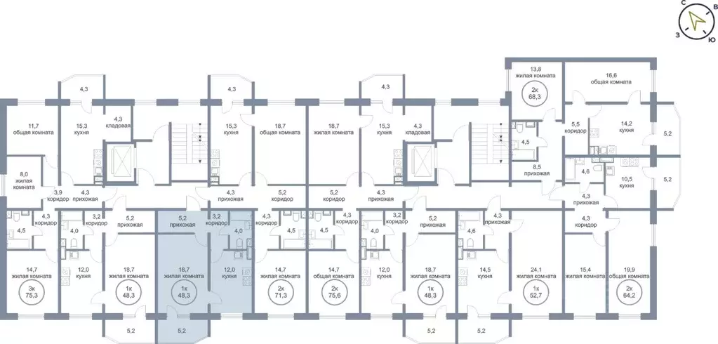 1-к кв. Ханты-Мансийский АО, Нефтеюганск 5-й мкр, 50 (48.3 м) - Фото 1