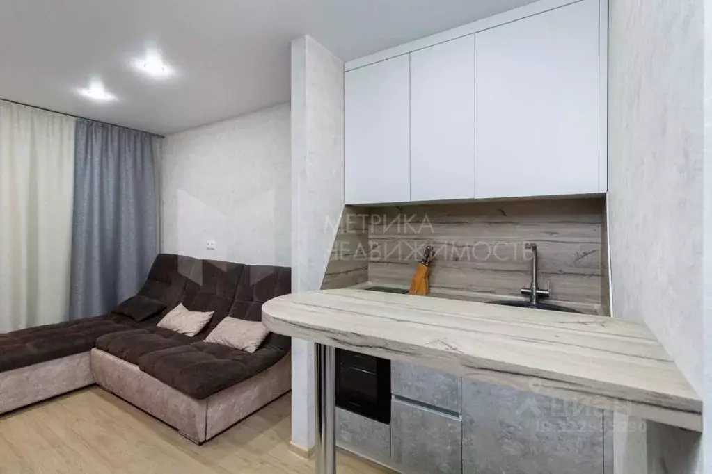 Студия Тюменская область, Тюмень ул. Вадима Бованенко, 3 (25.0 м) - Фото 1