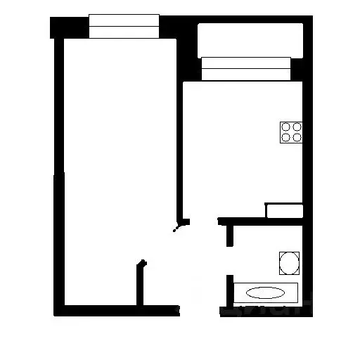 1-к кв. Ленинградская область, Мурино Всеволожский район, Новая ул., ... - Фото 2