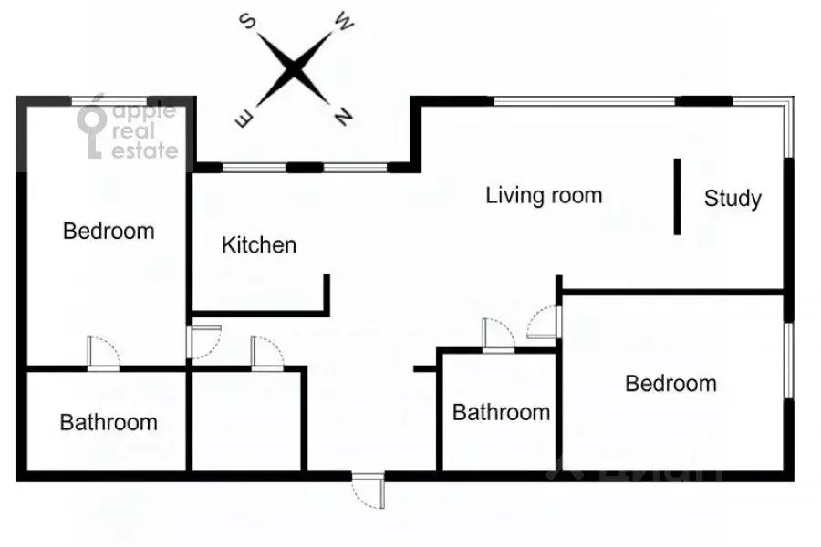 3-к кв. Москва ул. Дмитрия Ульянова, 31 (127.0 м) - Фото 1