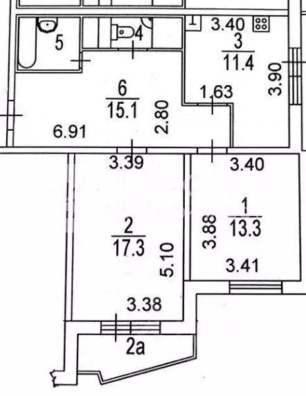Квартира, 2 комнаты, 60 м - Фото 2