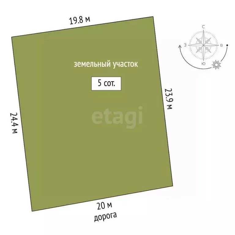 Участок в Тюменская область, Тюменский муниципальный округ, д. Ушакова ... - Фото 2