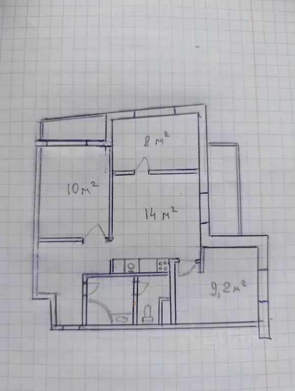 2-к кв. Московская область, Красногорск Парковая ул., 8 (60.0 м) - Фото 2