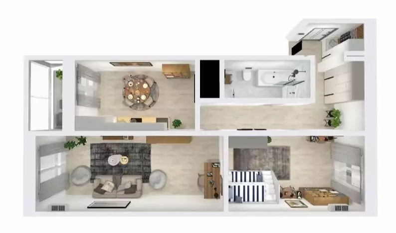 2-комнатная квартира: Тверь, Оснабрюкская улица, 22 (73.72 м) - Фото 1