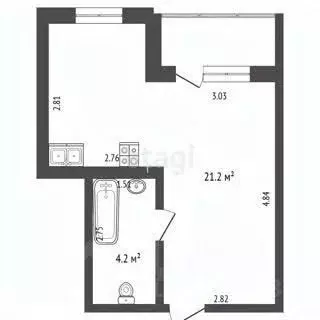 Студия Владимирская область, Муром Карачаровское ш., 17 (25.4 м) - Фото 1