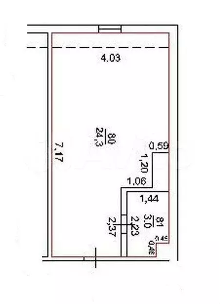 Квартира-студия, 28 м, 5/5 эт. - Фото 0