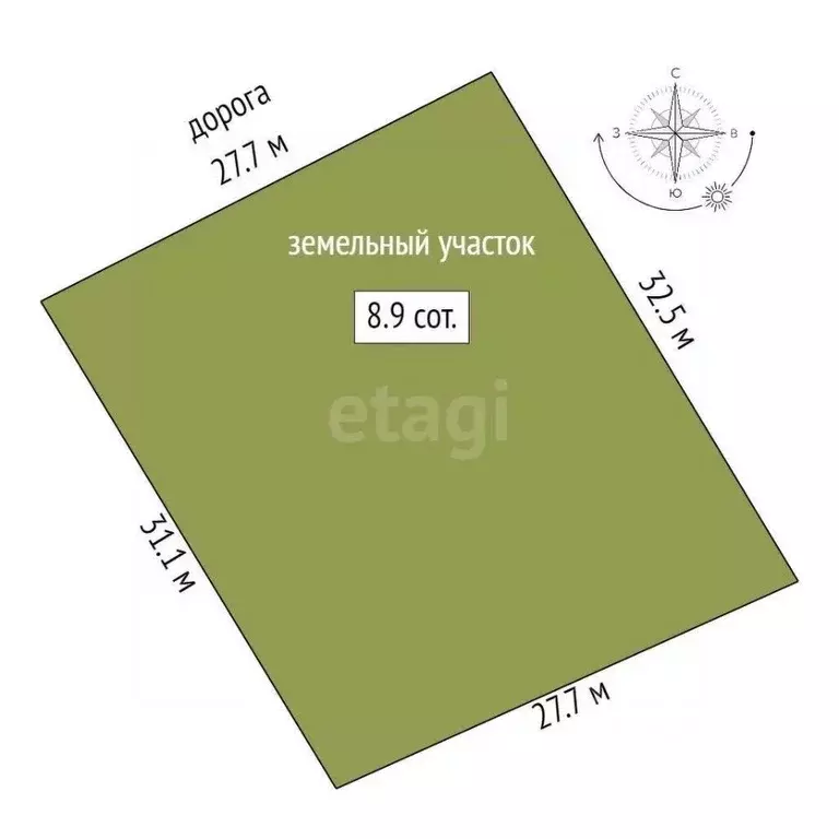 Участок в Ростовская область, Родионово-Несветайский район, Волошино ... - Фото 1