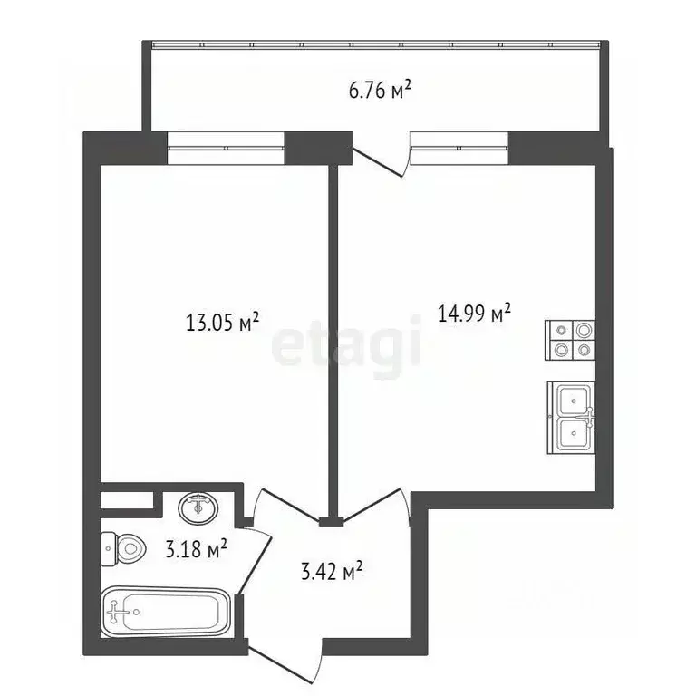 1-к кв. Санкт-Петербург Планерная ул., 87к1 (37.0 м) - Фото 1