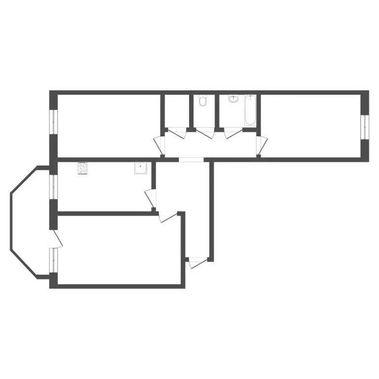 3-к кв. Тюменская область, Тюмень Широтная ул., 124 (85.6 м) - Фото 2