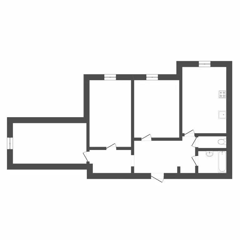 3-комнатная квартира: Тюмень, улица Николая Зелинского, 19 (80.3 м) - Фото 1