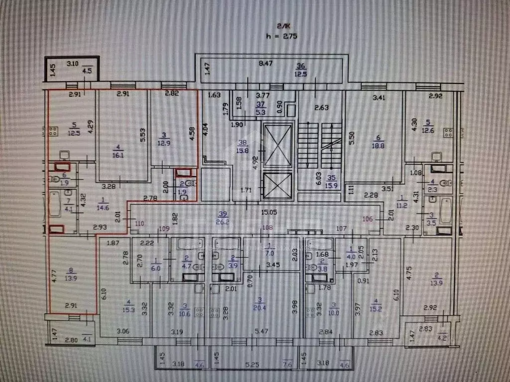 3-к кв. Санкт-Петербург Глухарская ул., 20 (77.9 м) - Фото 2
