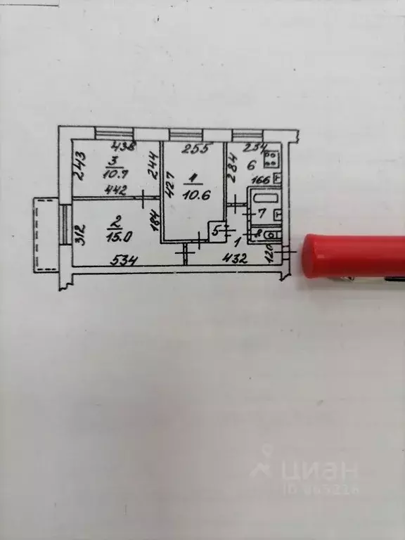 3-к кв. Волгоградская область, Волжский Пионерская ул., 24 (52.4 м) - Фото 2