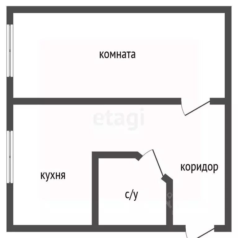 1-к кв. Владимирская область, Ковров ул. Пугачева, 23 (30.0 м) - Фото 1