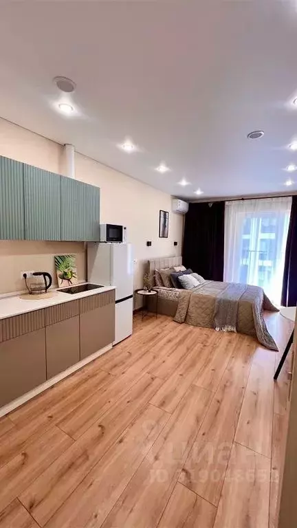 Студия Тюменская область, Тюмень ул. Газовиков, 38к1 (28.0 м) - Фото 1