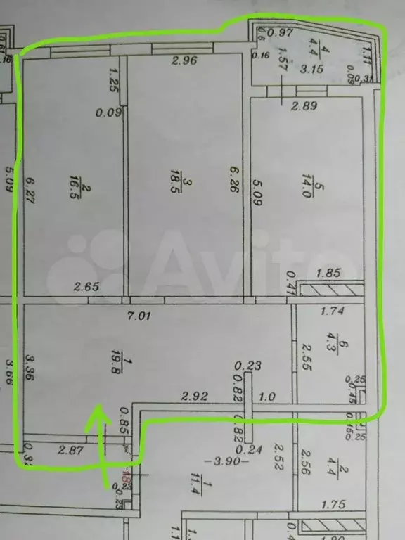 2-к. квартира, 77 м, 9/16 эт. - Фото 0