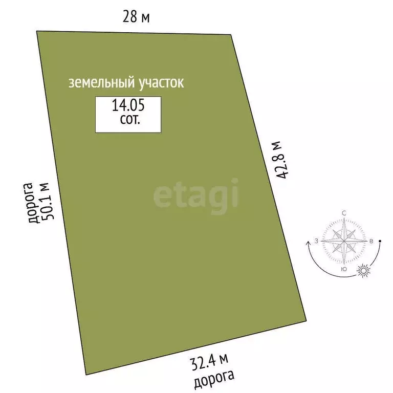 Участок, 14 сот., поселения (ижс) - Фото 1