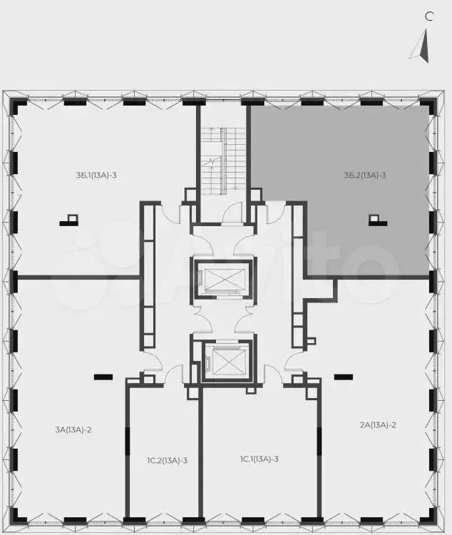 3-к. квартира, 71 м, 6/15 эт. - Фото 1