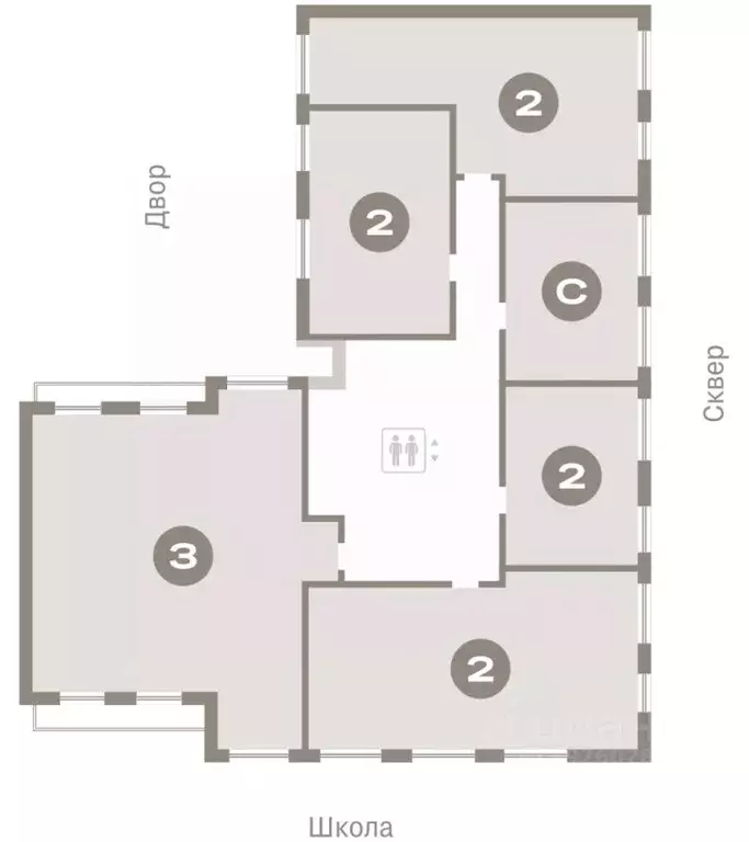 2-к кв. Свердловская область, Екатеринбург Академический мкр, 19-й ... - Фото 1