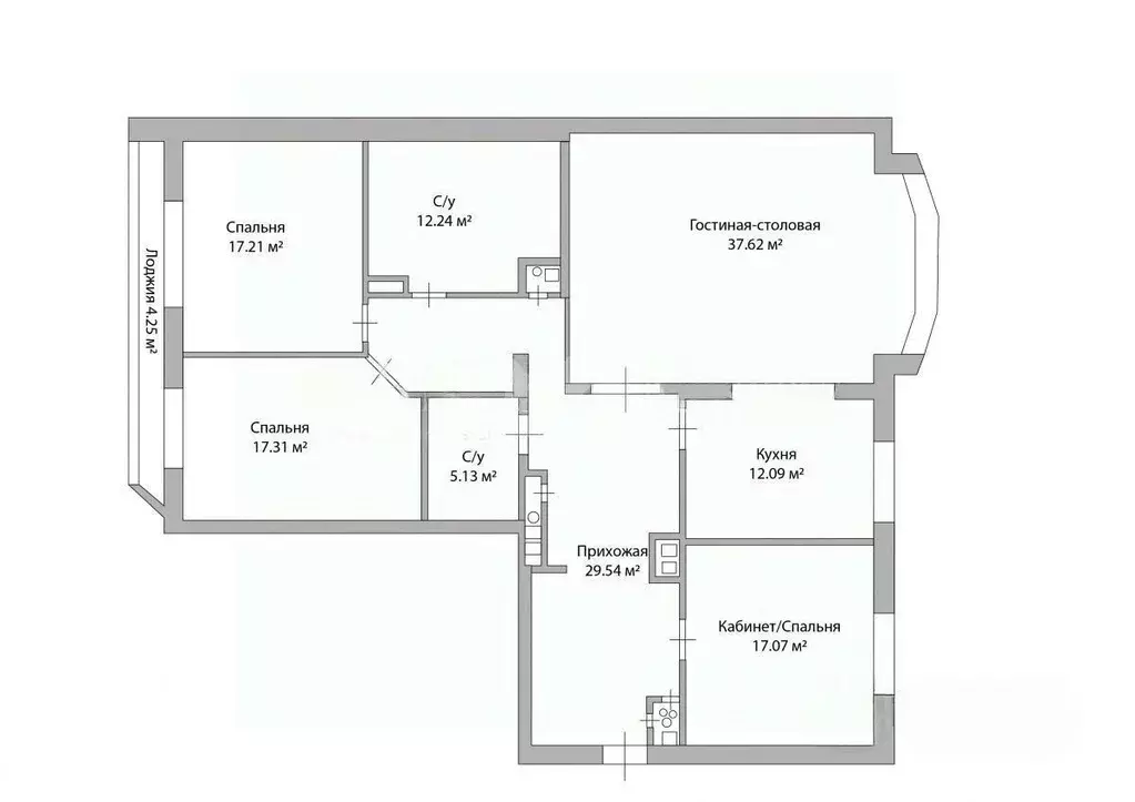 4-к кв. Москва 3-я Тверская-Ямская ул., 44 (145.8 м) - Фото 2